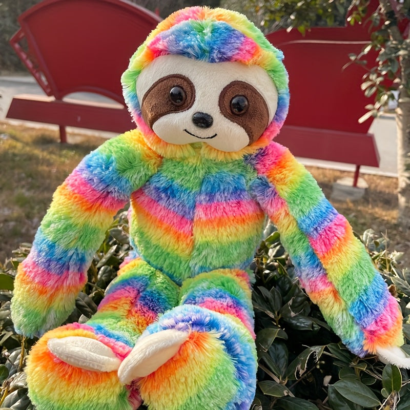 Multicolor Sloth Plush Toy