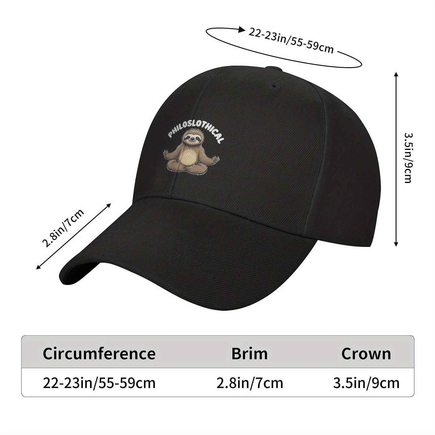 Philosophical Sloth Baseball Cap