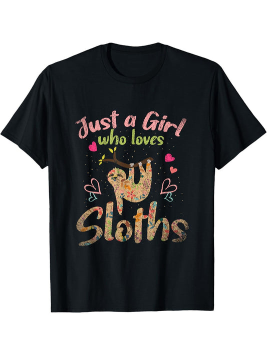 Just A Girl Who Loves Sloths T-Shirt