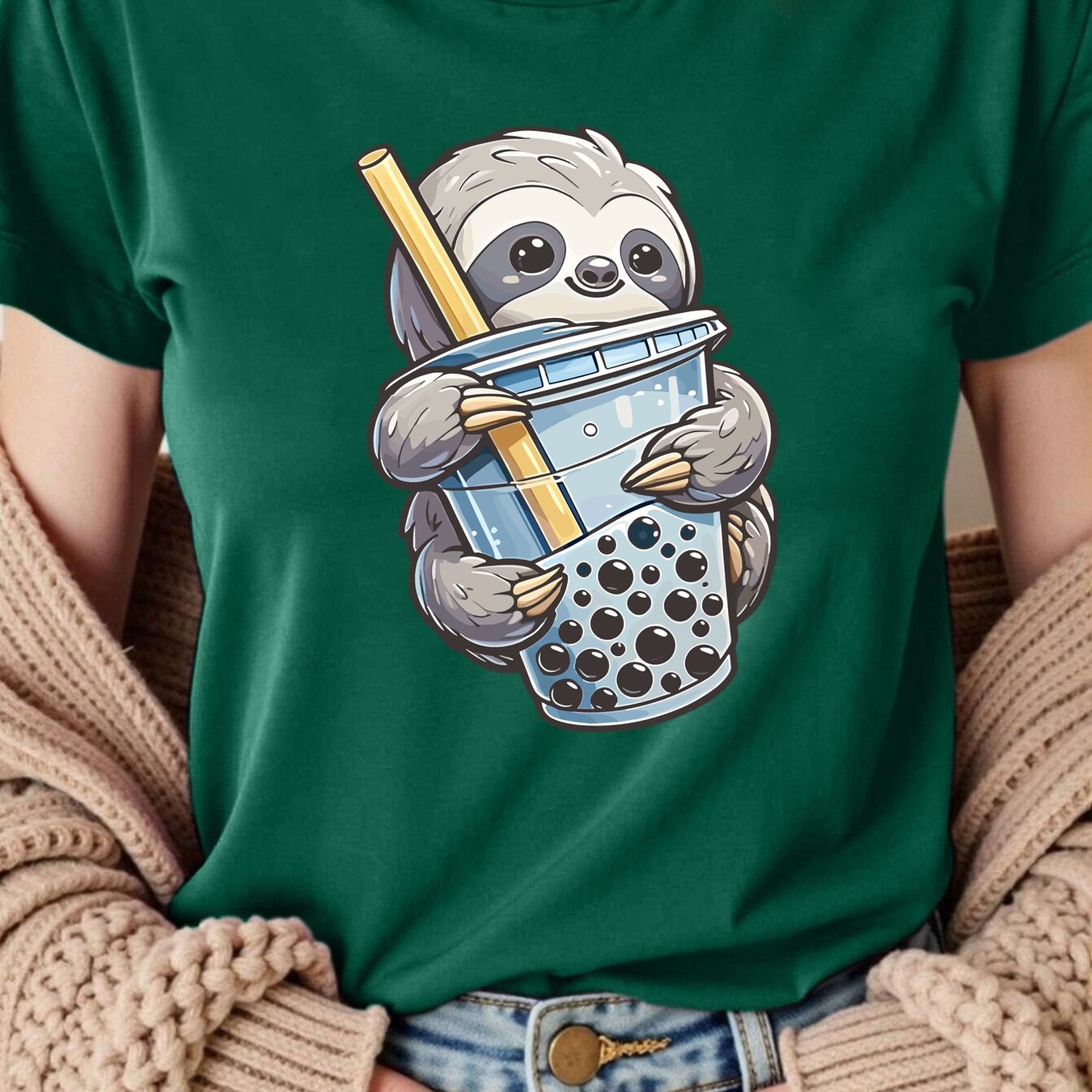 Boba Tea Sloth T-Shirt