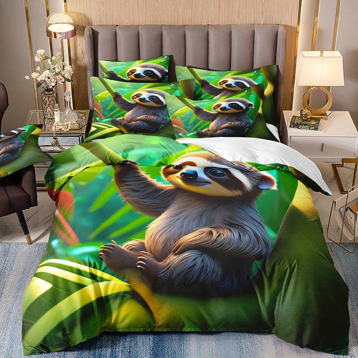 Cute Sloth Bedding Set