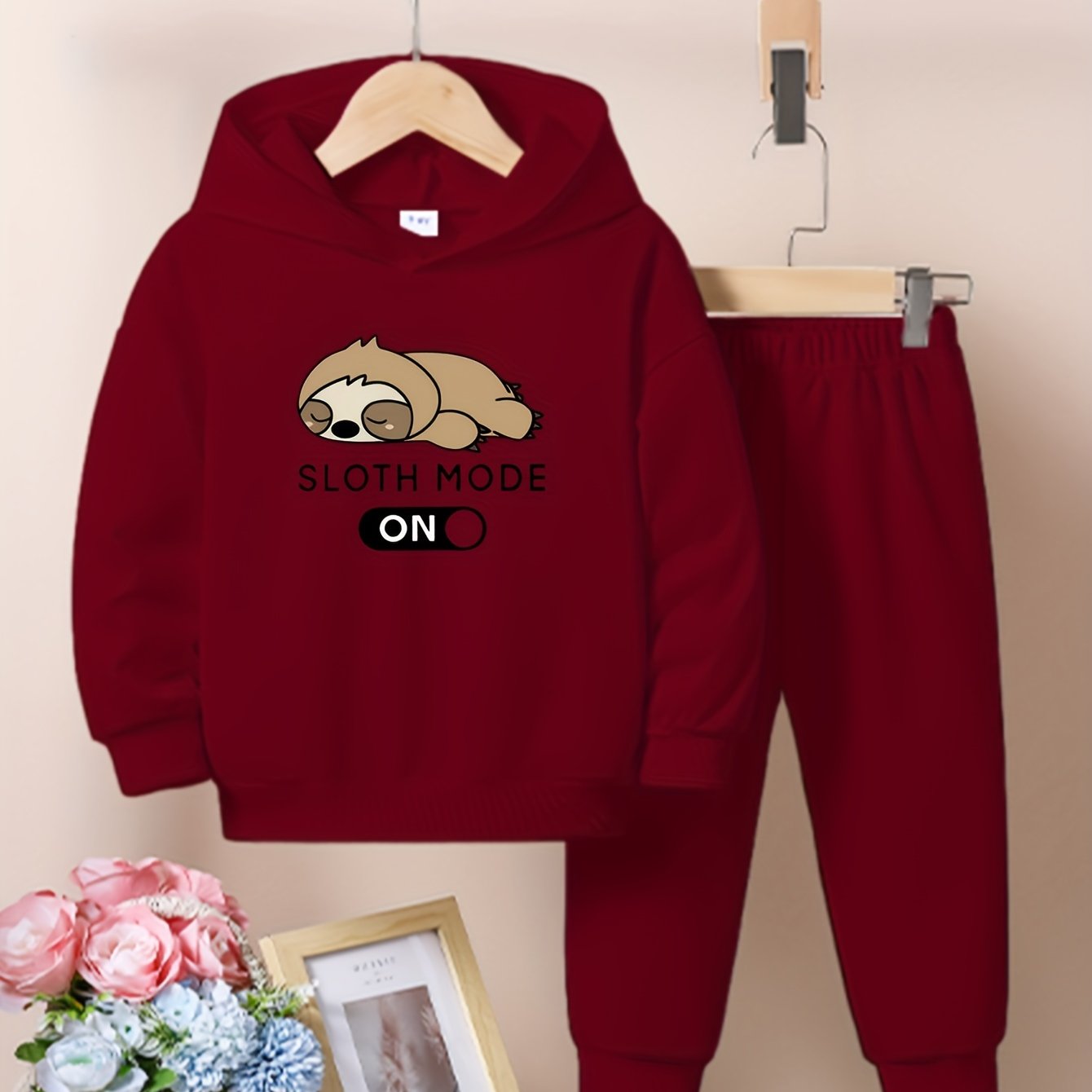 Two Piece Sloth Mode On Tracksuit Set