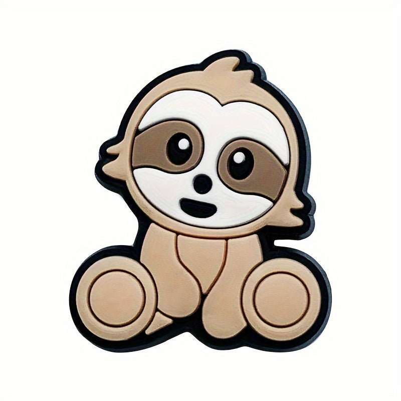 11piece Cartoon Sloth Themed Charm Set