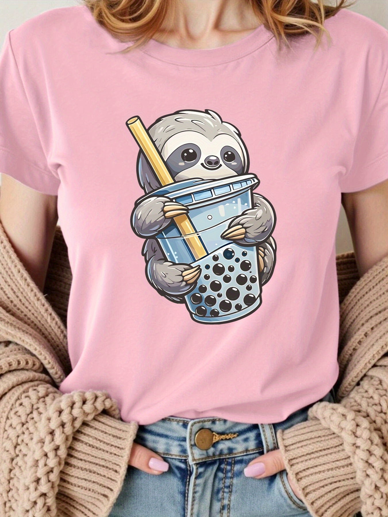 Boba Tea Sloth T-Shirt