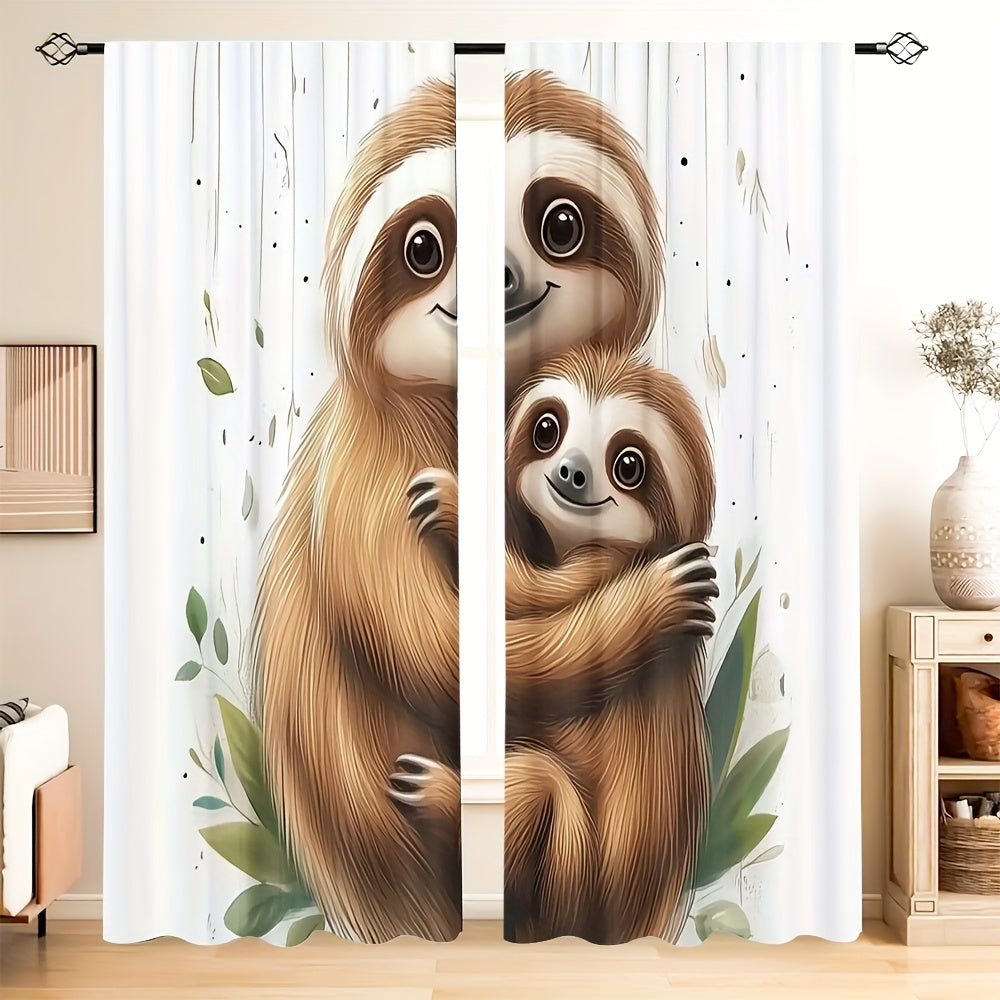 Cute Sloth Curtains