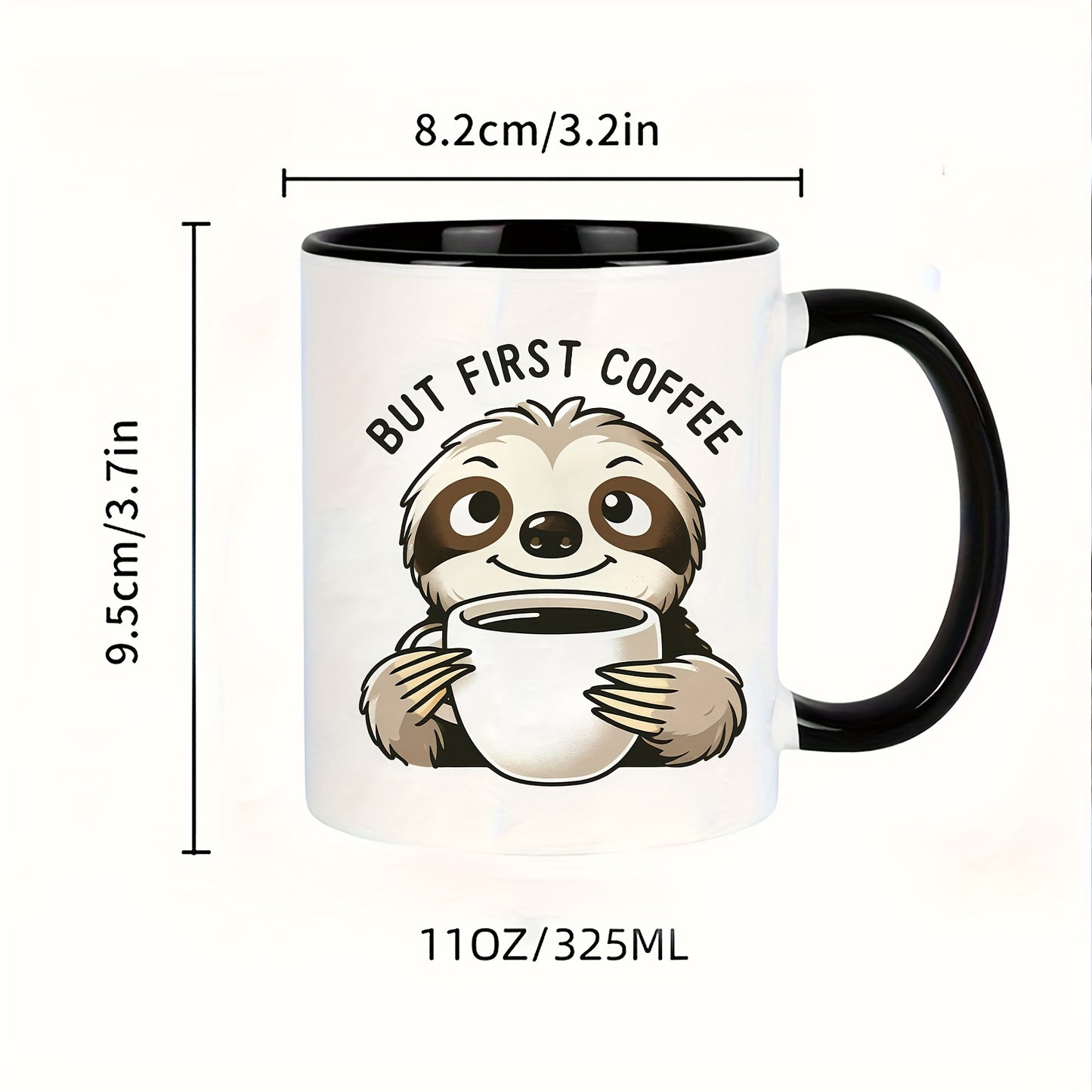 But First Coffee Sloth Mug