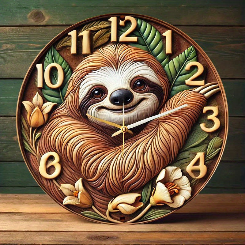 Sloth Wall Clock