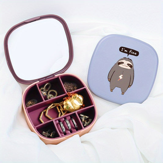 Compact Sloth Jewelry Storage Box