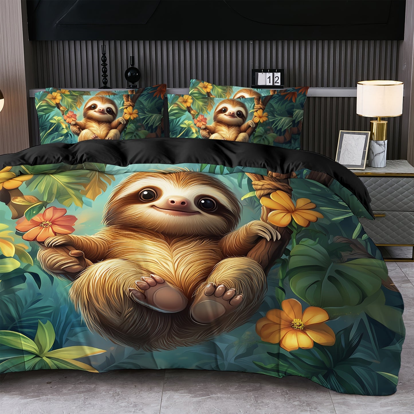 Rainforest Sloth Bedding Set