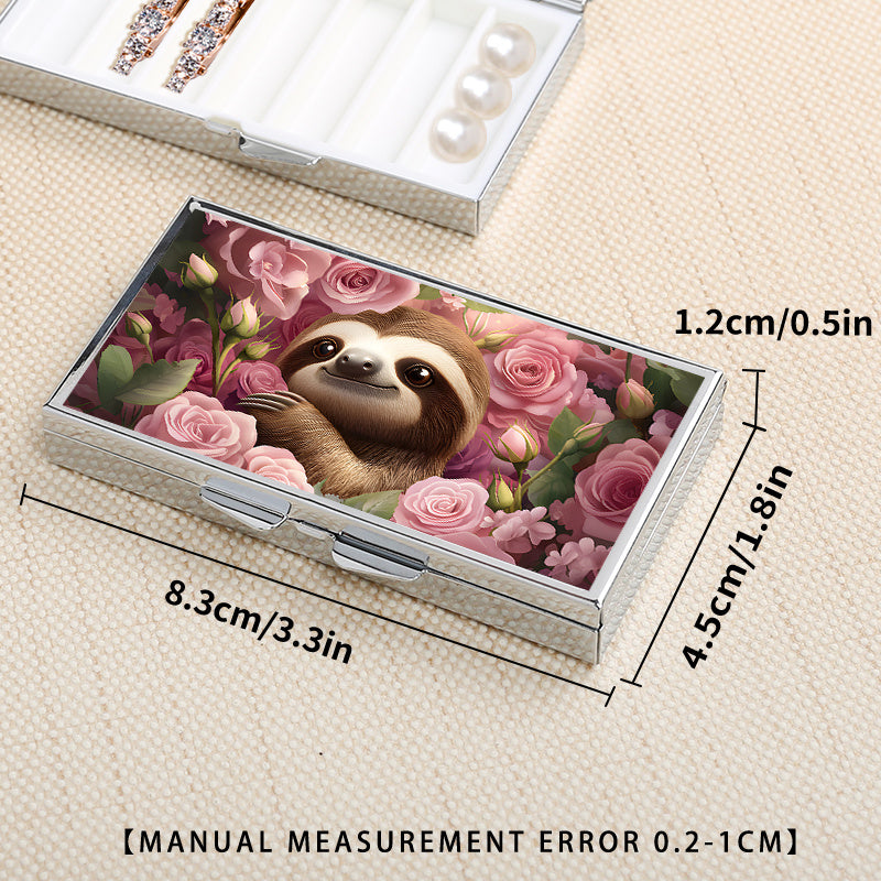 Floral Sloth Organizer Box