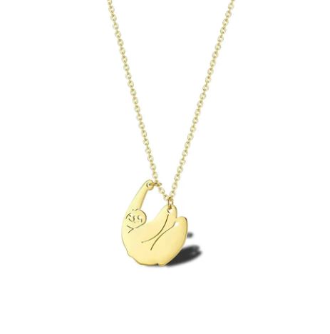 Image of Dangling Hanging Sloth Necklace