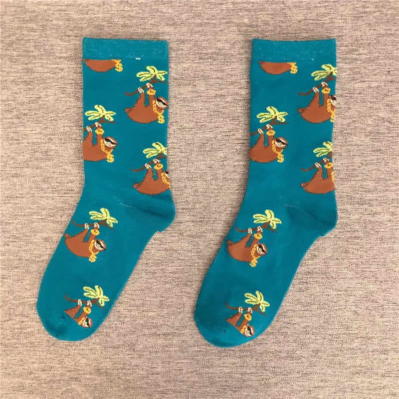 Mid Calf Various Sloth Socks