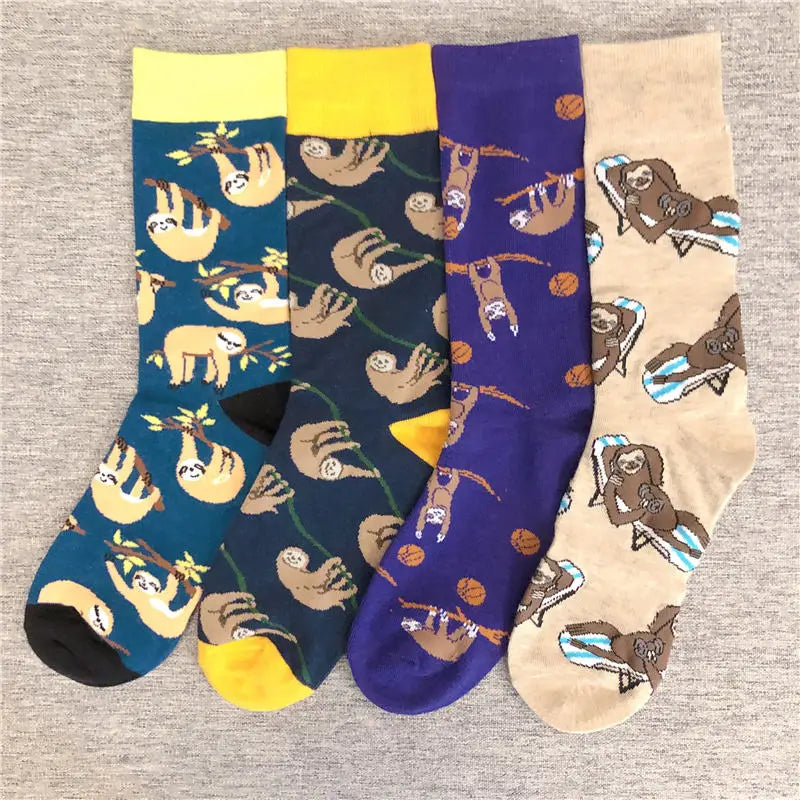 Mid Calf Various Sloth Socks