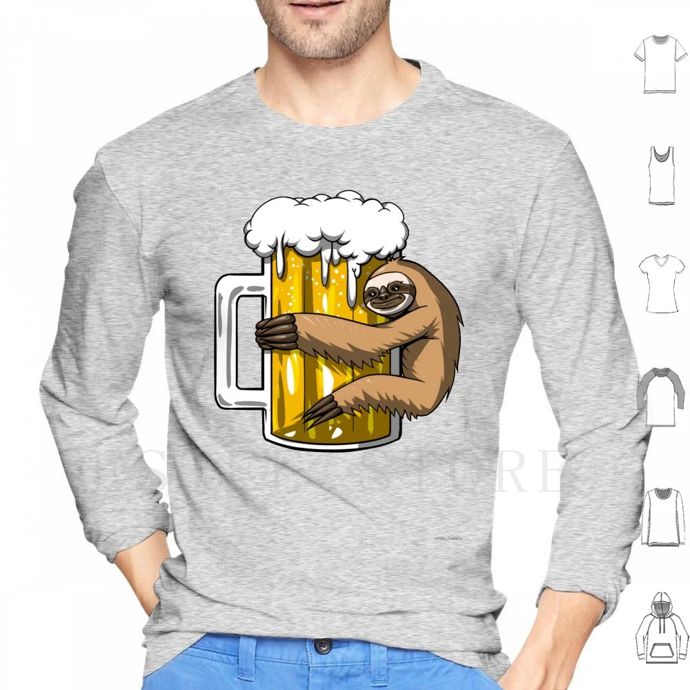 Sloth Beer Party T-Shirt