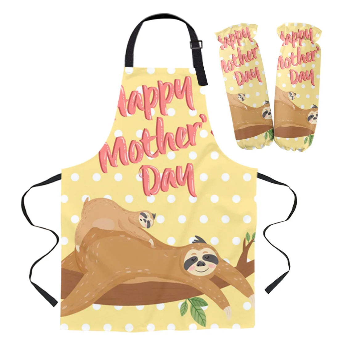 Various Sloth Aprons and Oven Gloves