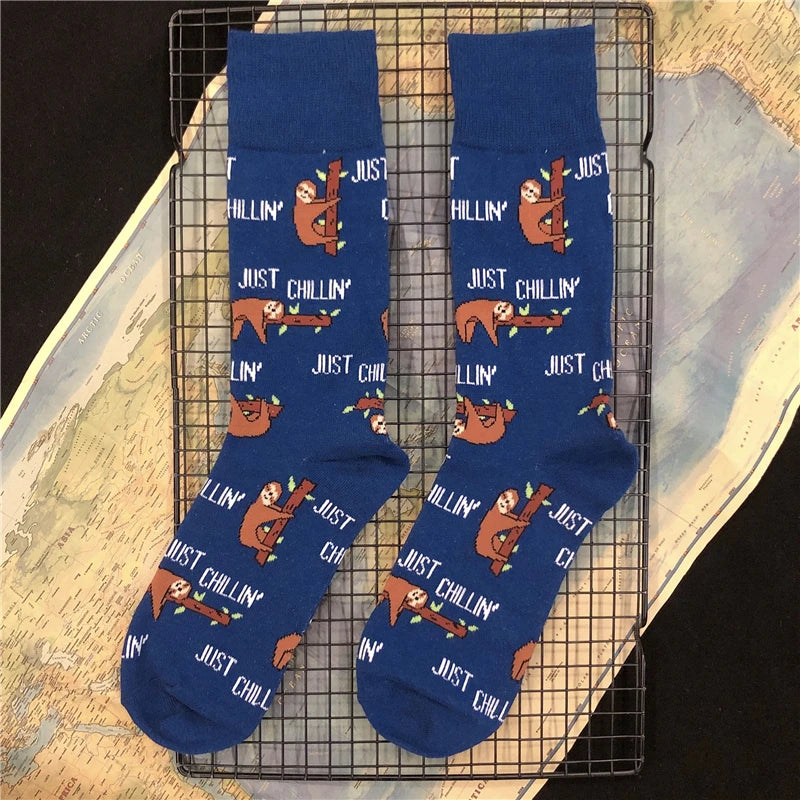 Mid Calf Various Sloth Socks