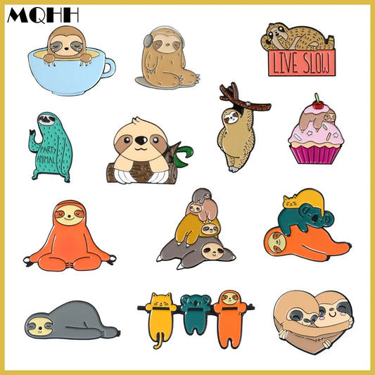 Sloth Pin Badge