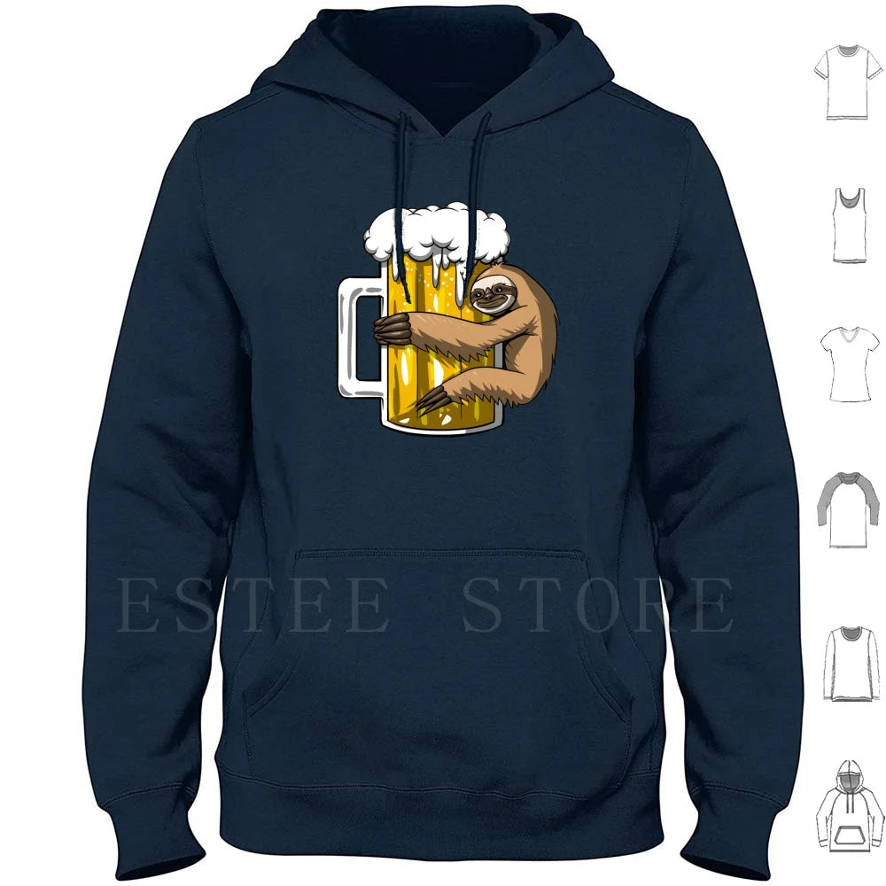 Sloth Beer Party Hoodie