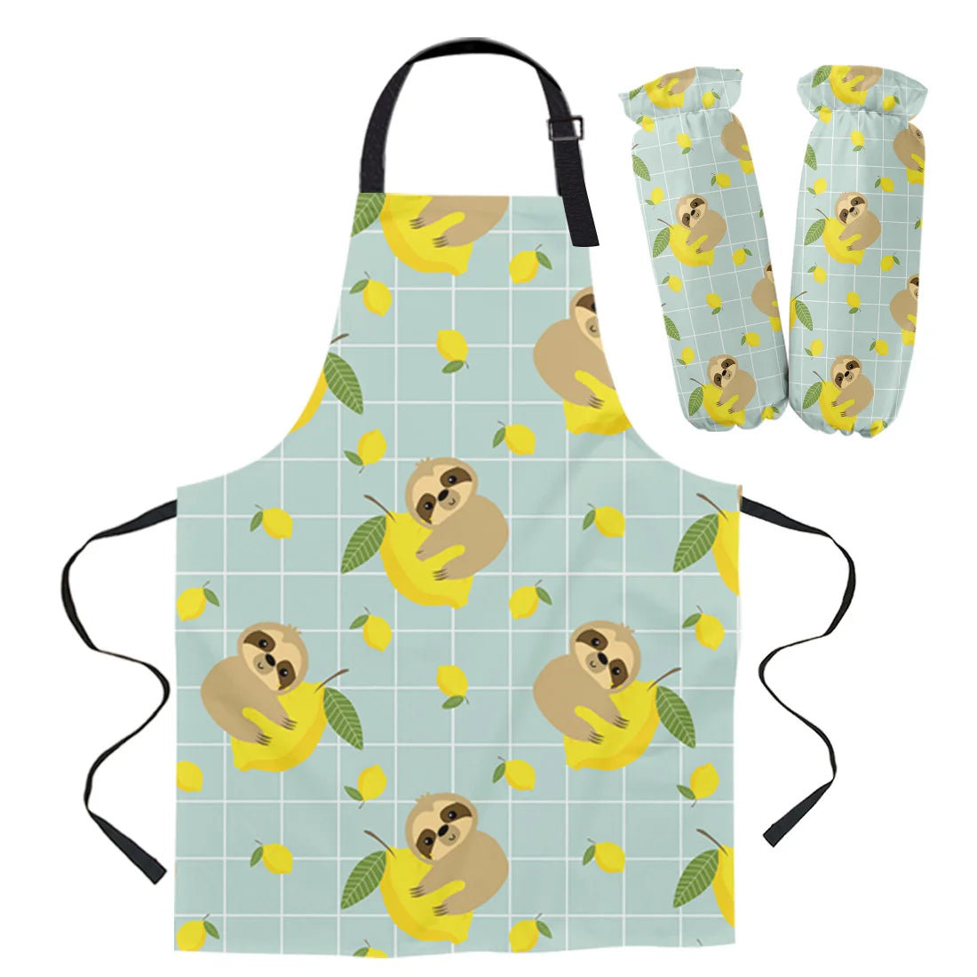 Various Sloth Aprons and Oven Gloves