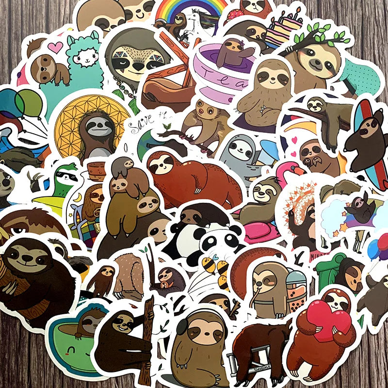 Cute Animal Sloth Stickers