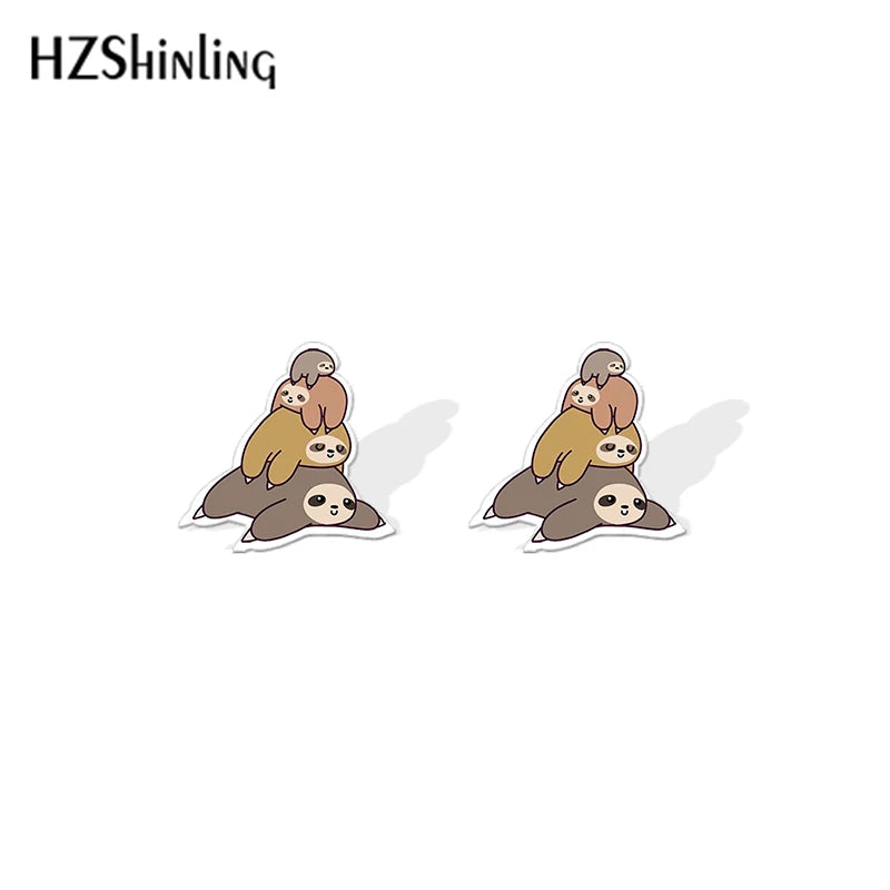 Sloth Stud Earrings