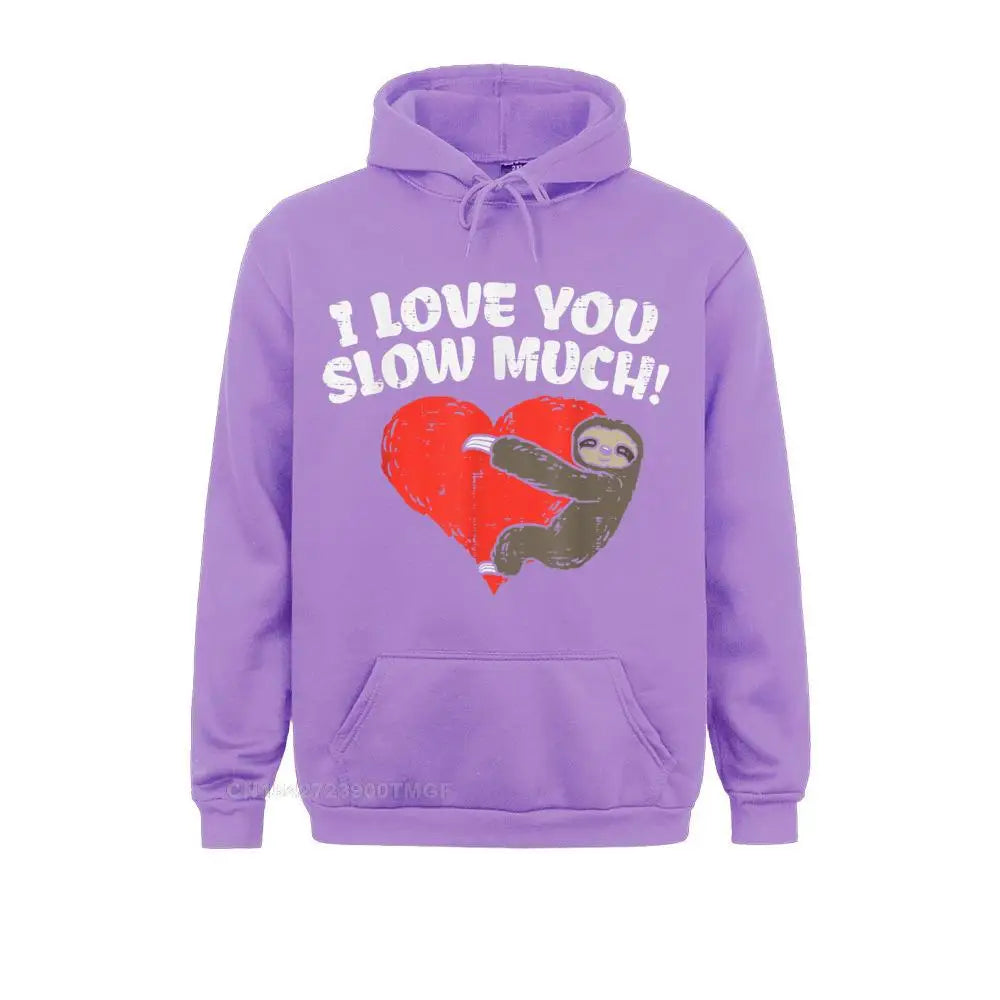 I Love You Slow Much Sloth Oversized Hoodie