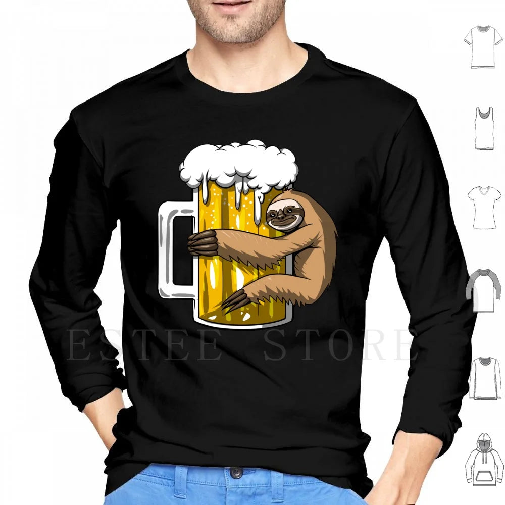 Sloth Beer Party T-Shirt