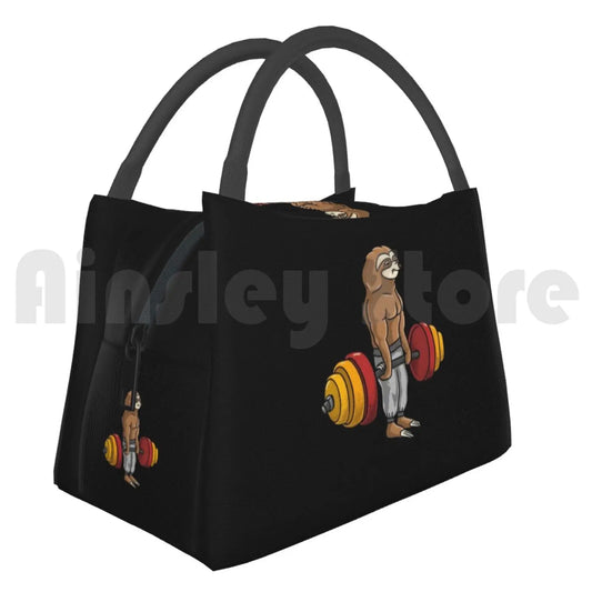 Fitness Bodybuilding Sloth Lunch Bag