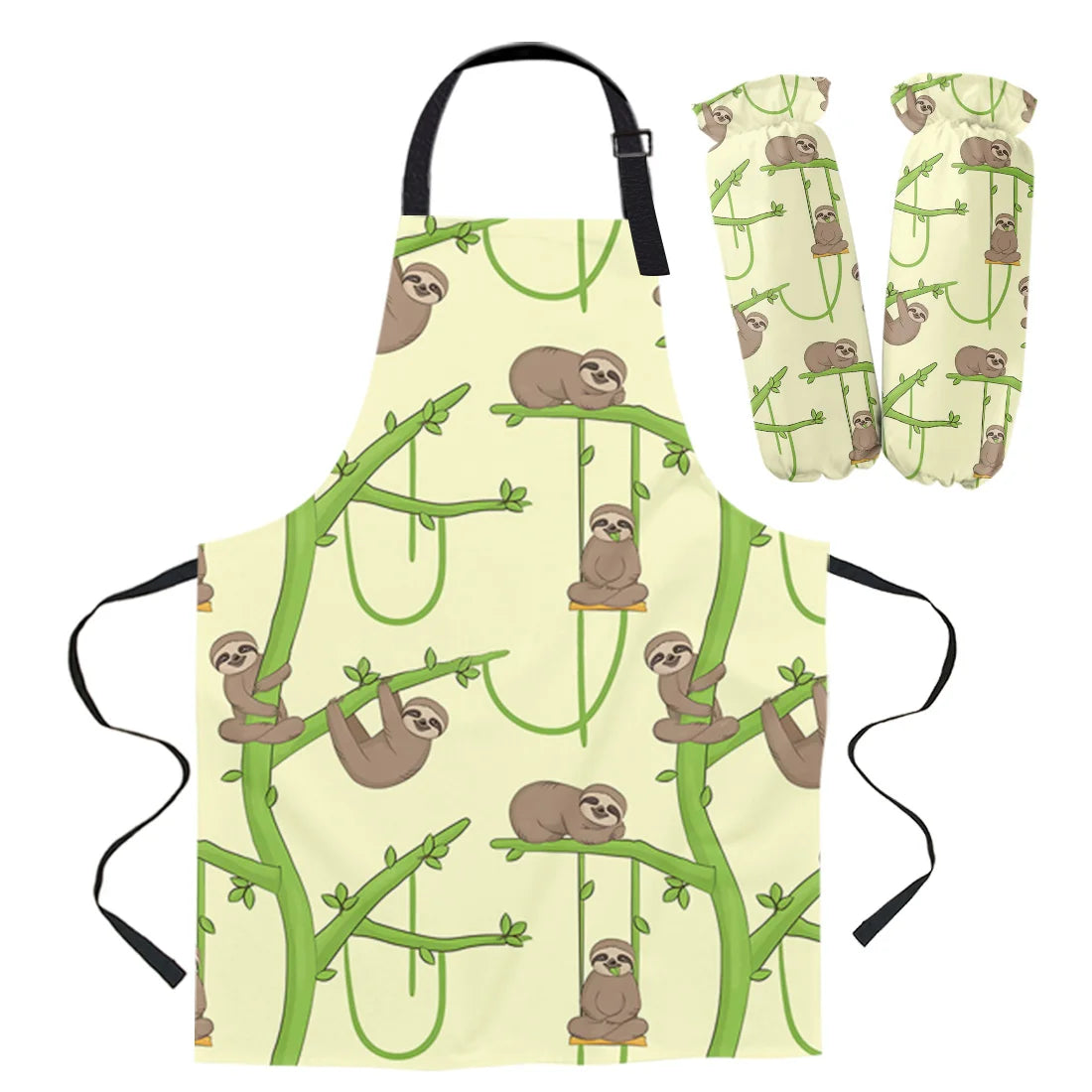 Various Sloth Aprons and Oven Gloves