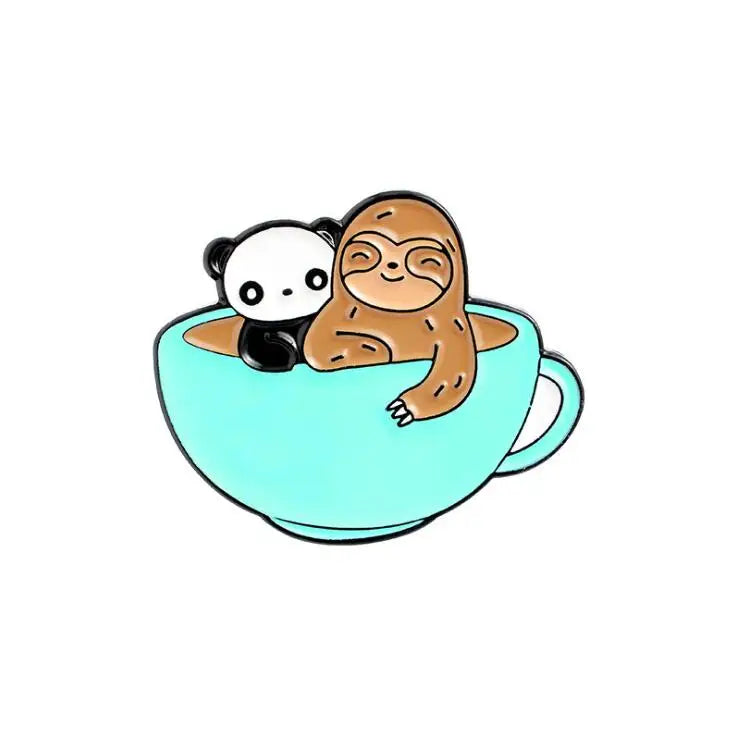 Sloth Pin Badge