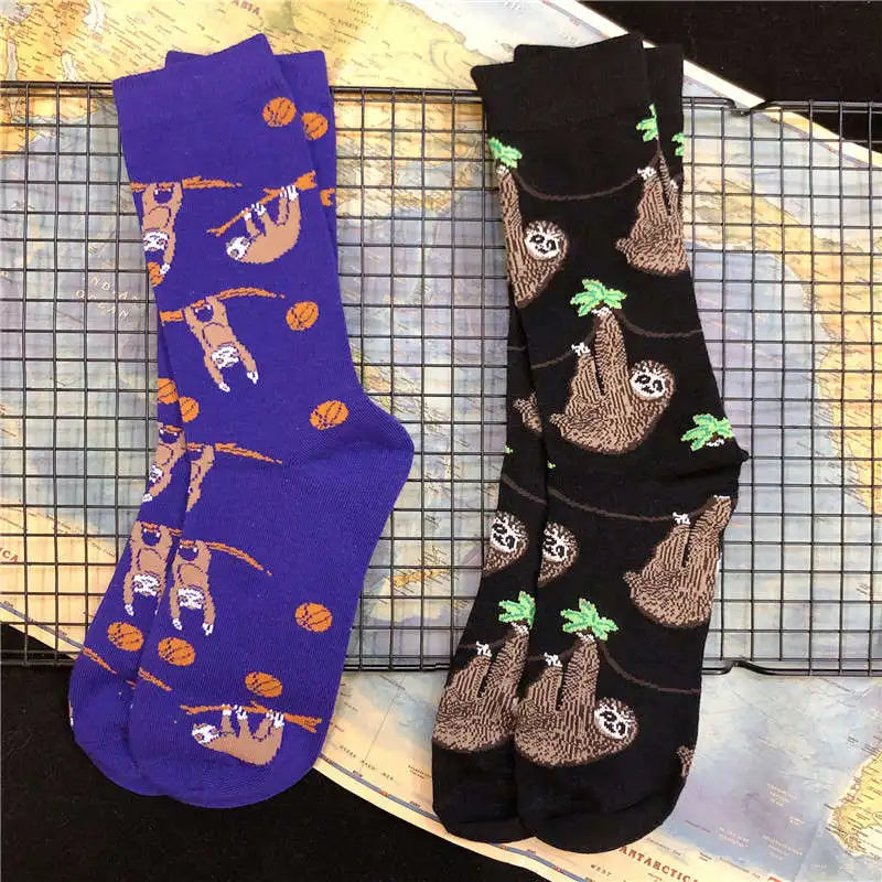 Mid Calf Sloth Socks