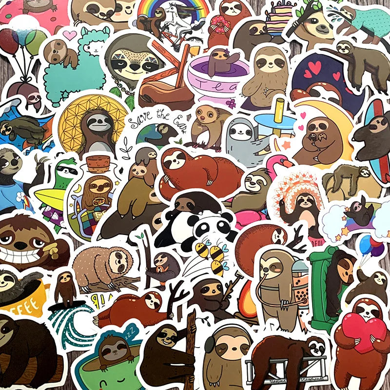 Cute Animal Sloth Stickers