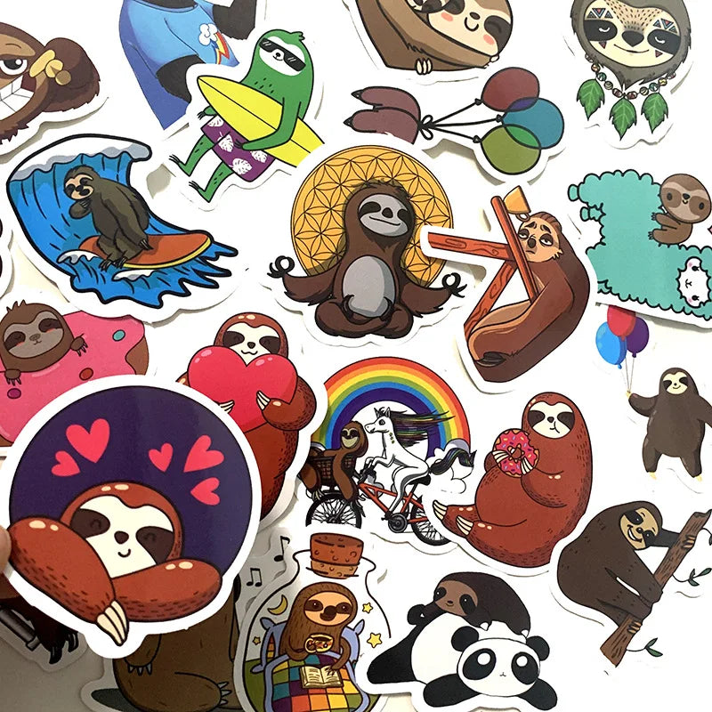 Cute Animal Sloth Stickers