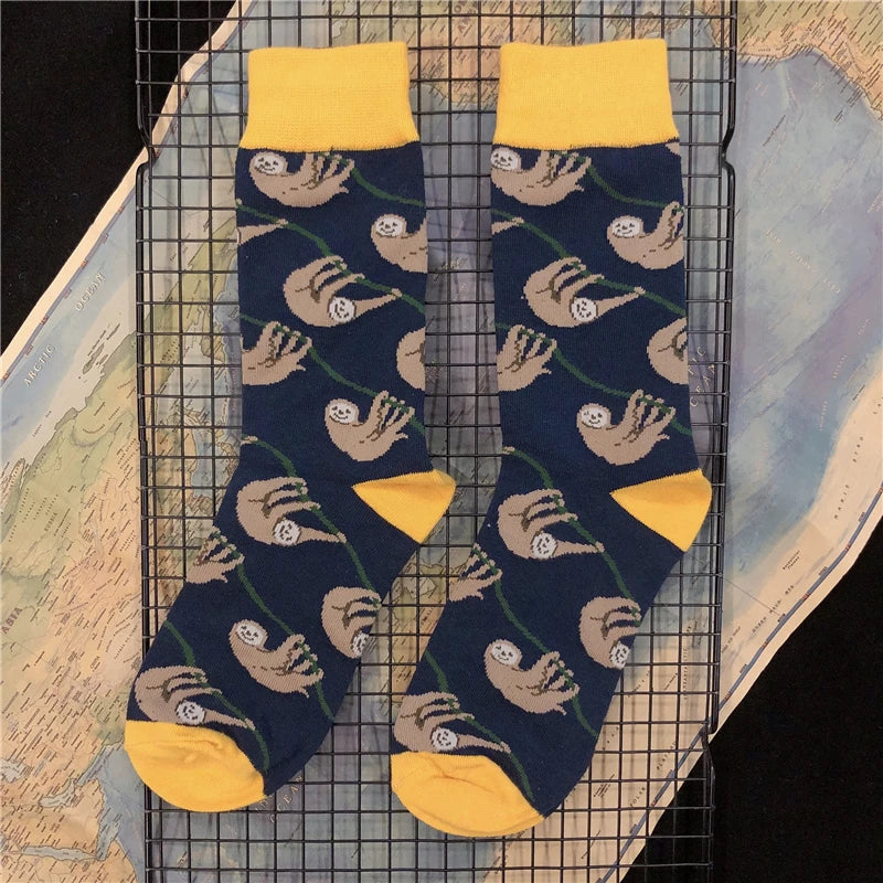 Mid Calf Sloth Socks