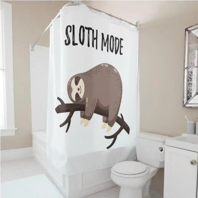 Sloth Mode Shower Curtain