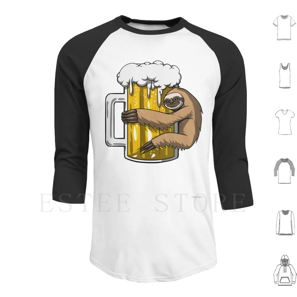 Sloth Beer Party T-Shirt