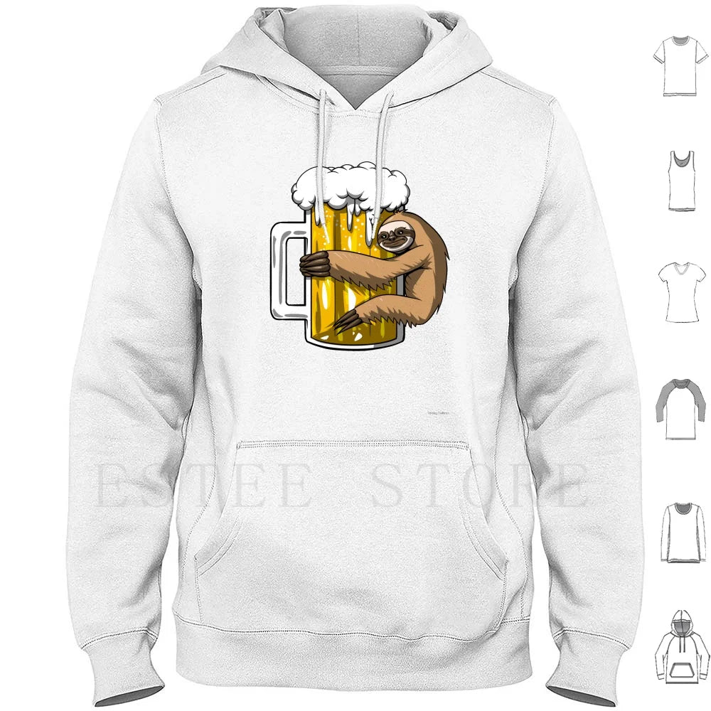 Sloth Beer Party Hoodie