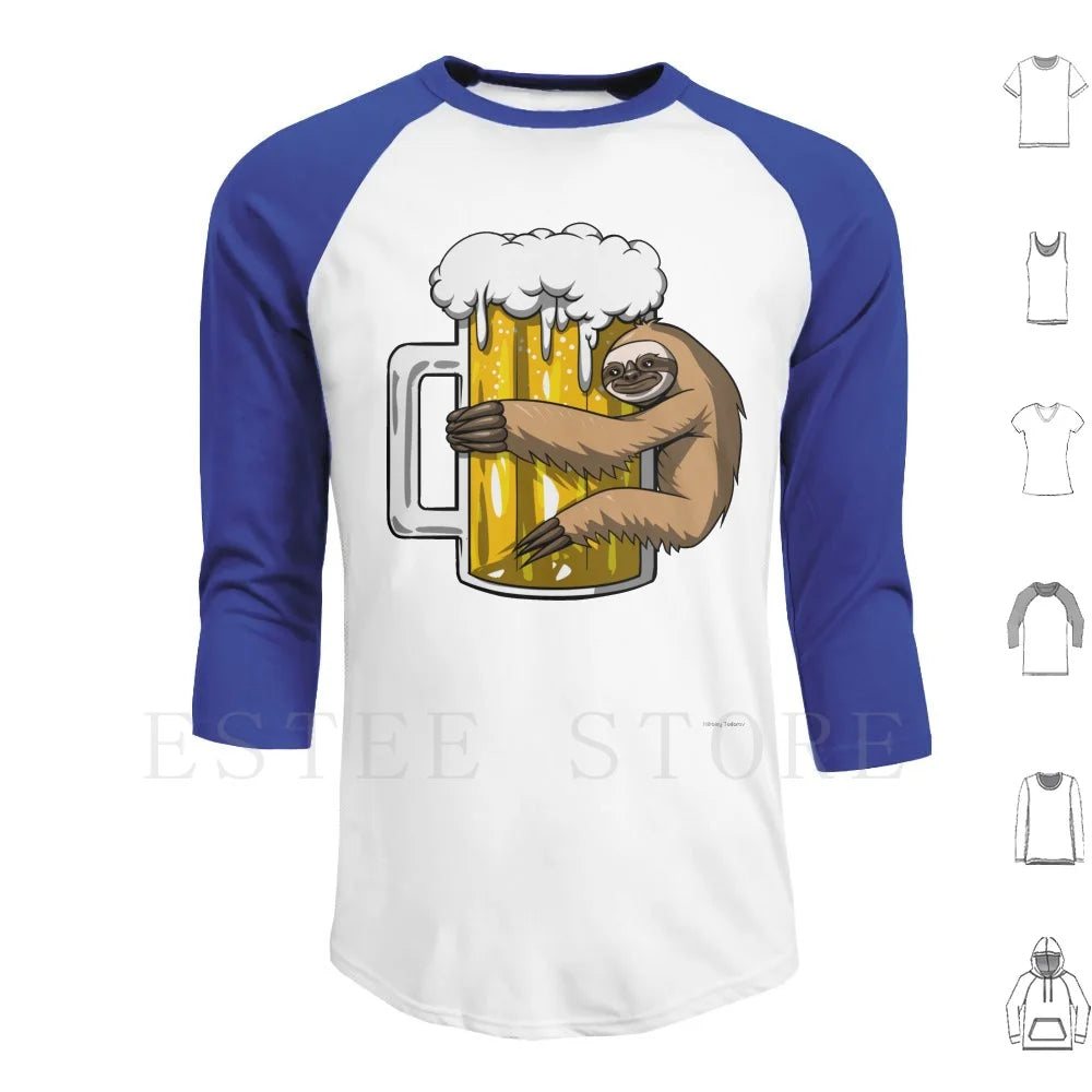 Sloth Beer Party T-Shirt