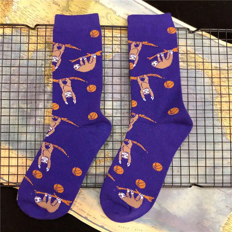 Mid Calf Sloth Socks