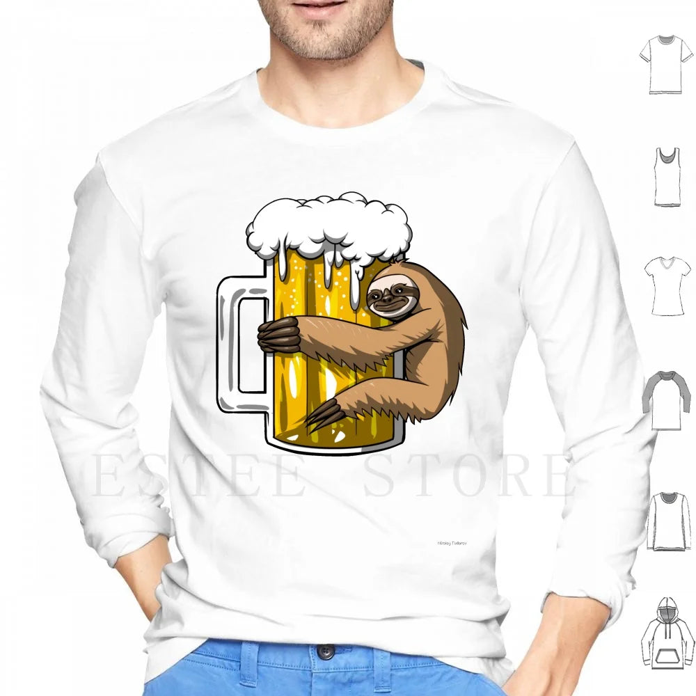 Sloth Beer Party T-Shirt
