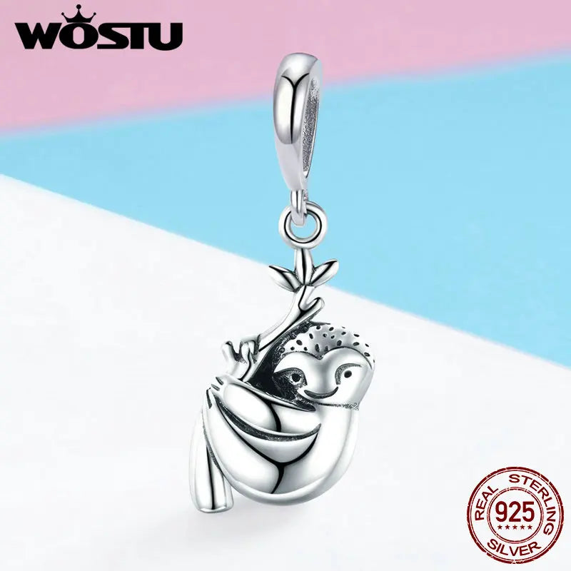 Lovely Sloth Dangle Charm to fit Bracelet or Necklace