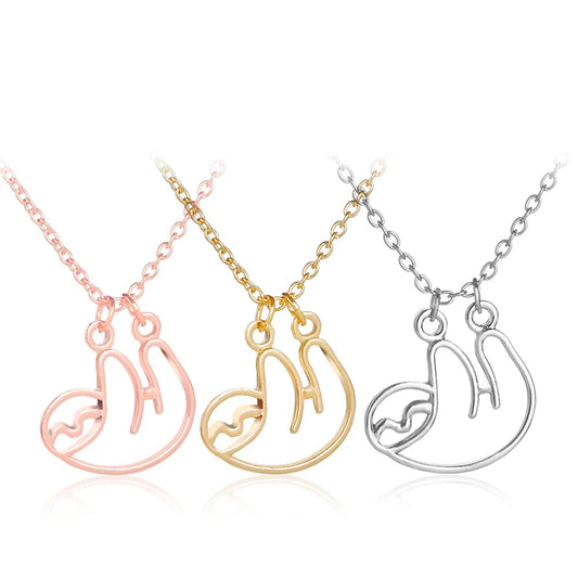 Outline Sloth Necklace