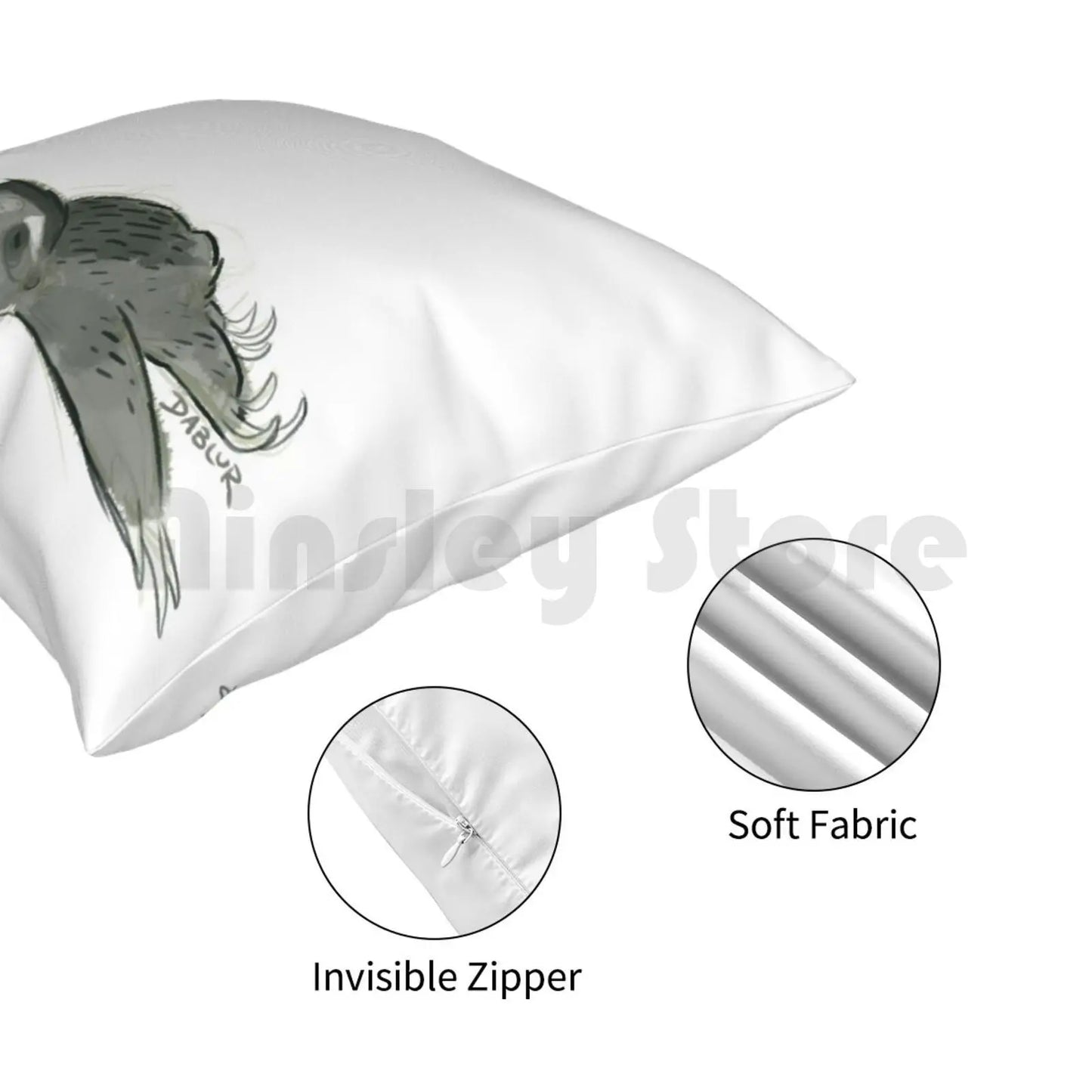 Nope Sloth Cushion Cover