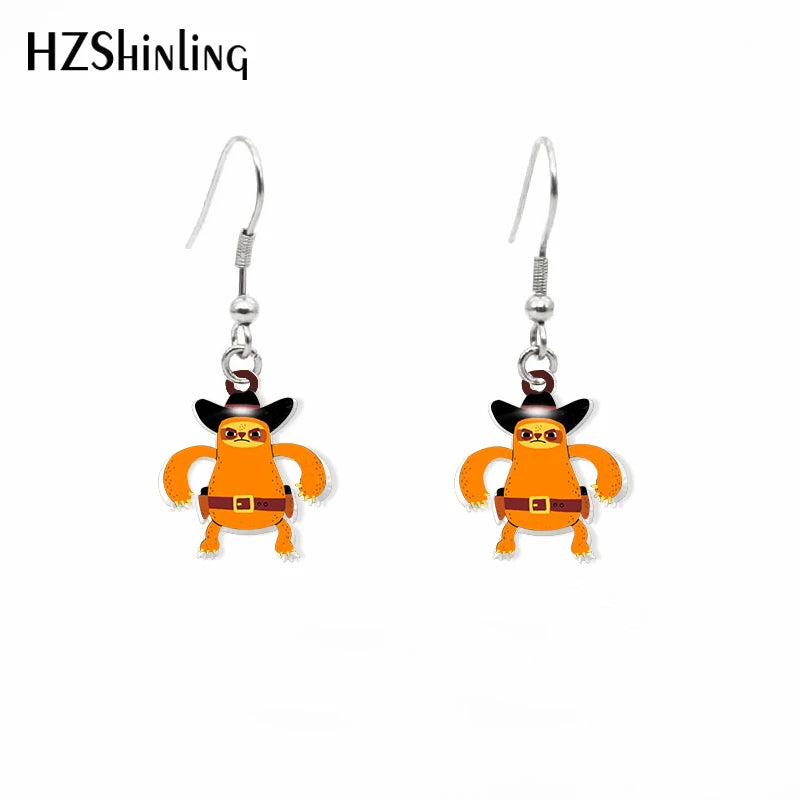 Sloth Acrylic Hook Earrings