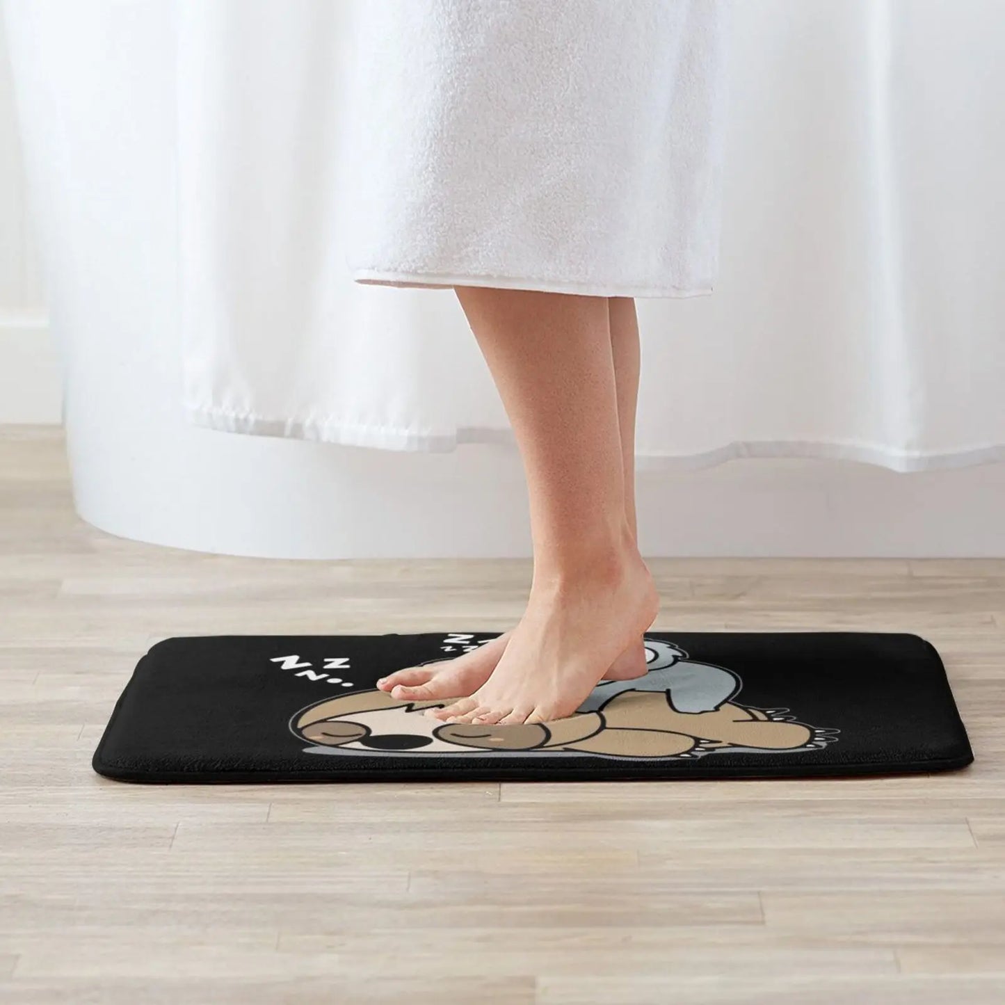 Cute Funny Lazy Sloth With Lazy Koala Bear Mat