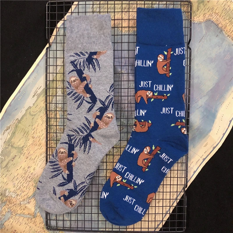 Mid Calf Various Sloth Socks