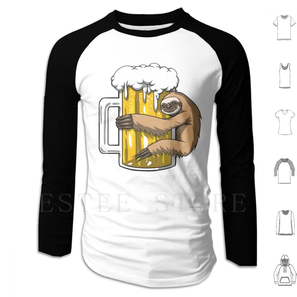 Sloth Beer Party T-Shirt