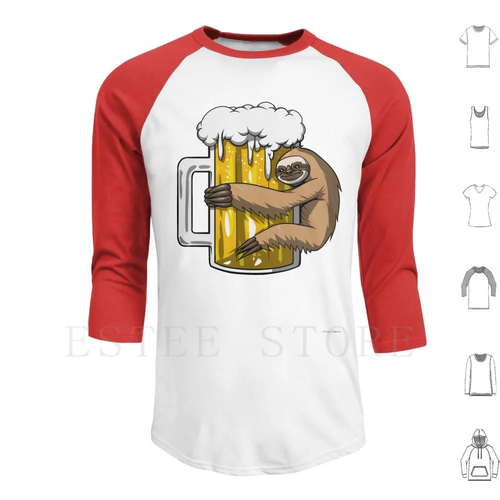 Sloth Beer Party T-Shirt