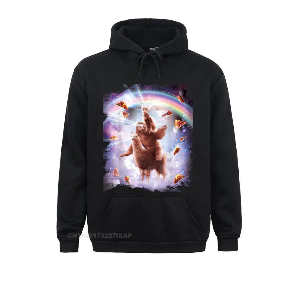 Sloth & Llama Rainbow Hoodie