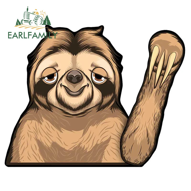 Sloth Wiper Vinyl Car Wrap Sticker